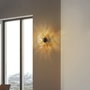 Opviq Benek - 15 - 14404 Lámpara de Pared de Metal y Vidrio Amarillo y Dorado
